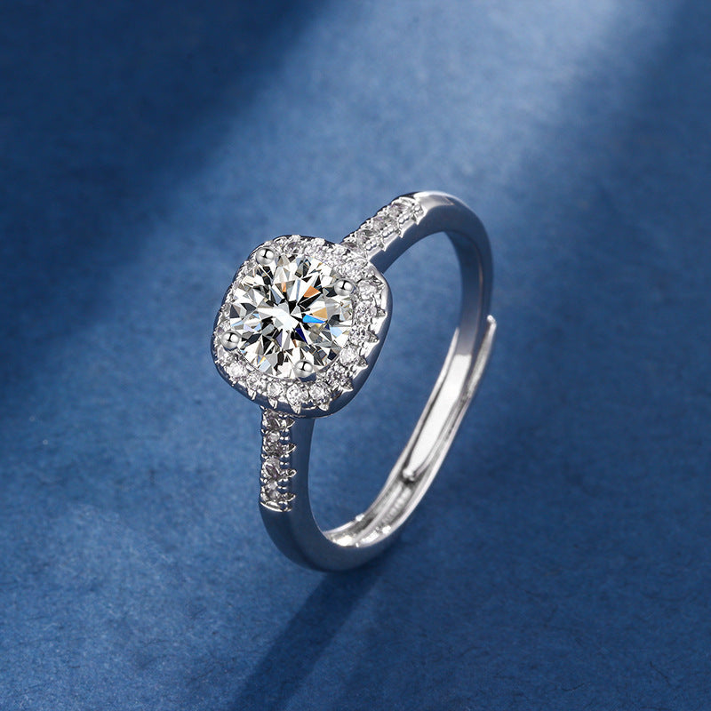 Aria Square Radiant Set | White Gold