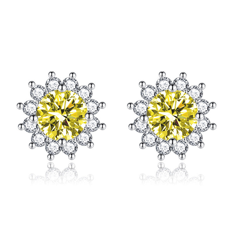 Sunlit Muse Earrings Yellow | White Gold
