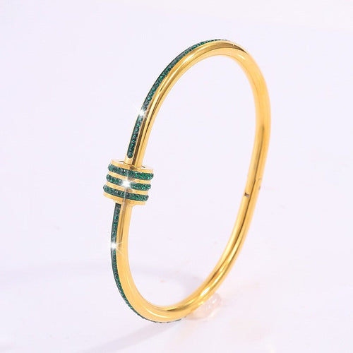 Tessandra Virelli Bracelet Green | Gold