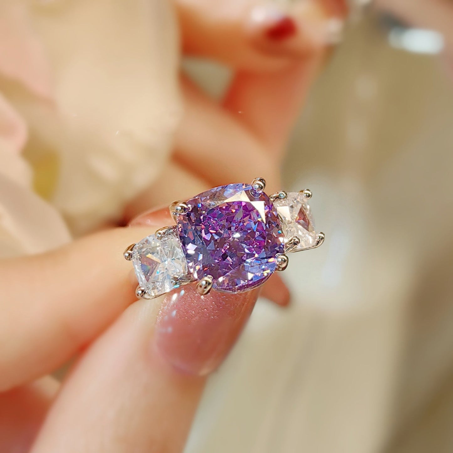 Adeline Violetta Set | White Gold