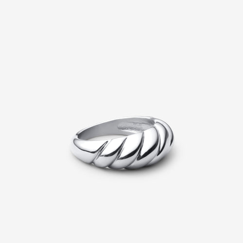 Croissant Ring | White Gold